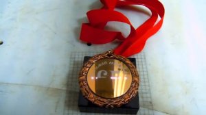 Лазерная гравировка на медалях.