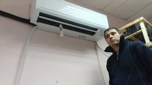 Совместные испытания работы кондиционера на низкие температуры с Mitsubishi Electric. Фреон R32.