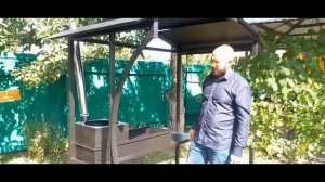 МАНГАЛ. ОБЗОР НА МАНГАЛ С КРЫШЕЙ. #мангал #мангалскрышей