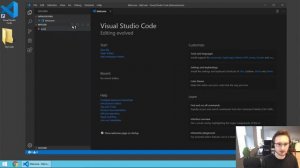 Create a project folder (Visual Studio Code), create a file and open the Terminal (2/5)