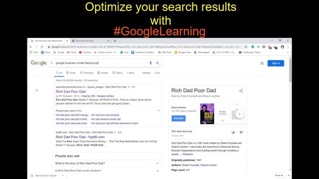 How to optimize your google search query?  video 1