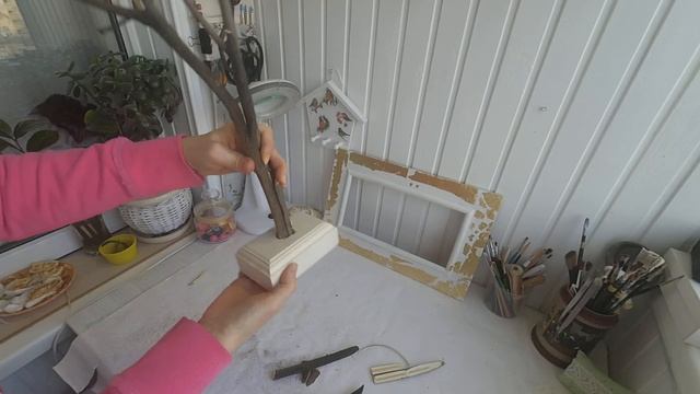 Просто! Возьмите ветки Рождественское дерево