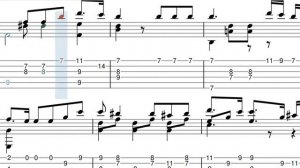 Dionisio Aguado - Polonaise Opus 2 No.2 with TAB Guitar