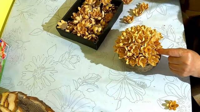 Поделки из натуальных материалов своими руками/Decorative Ball Tutorial/Декоративный шар.