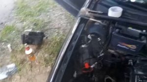 Демонтаж ДВС ауди 80