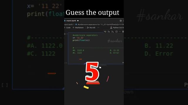 underscore separators in python?