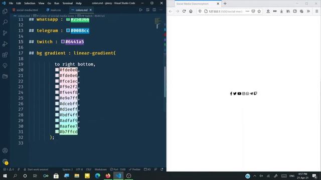 Animated Social Media Icons with Glassmorphism | HTML and CSS смотреть онлайн