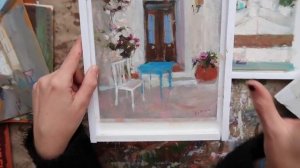 ДО и ПОСЛЕ мои работы маслом: пленэр с Вероникой Лобаревой в Аликанте. Апрель 2019