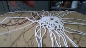 Один узор для бутылок из джута и простой х/б пряжи. Декор бутылок.