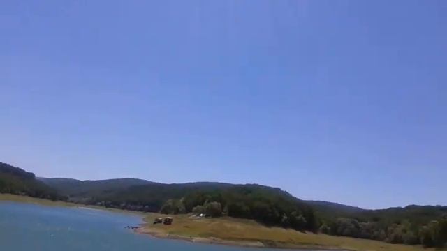 Воды нет.  Крым.  Балановское водохранилище  -  5 августа 2020 года.