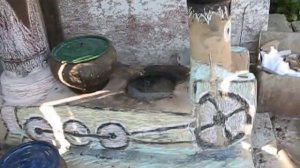 Печь ракета из кирпича.Стационарная варочная.