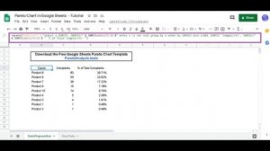 Build a Pareto Chart in Google Sheets - EASY Tutorial + FREE Template - Pareto Diagram & 80/20 Rule