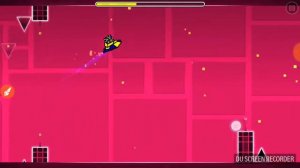 Нуб проходит первый уровень в Geometry Dash