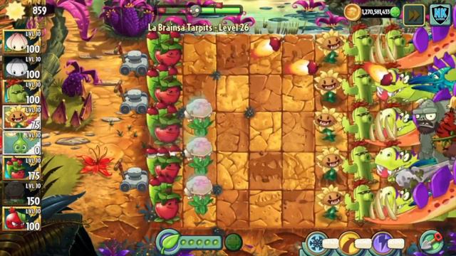 PvZ 2 - La Brainsa Tarpits - Level 26 смотреть онлайн