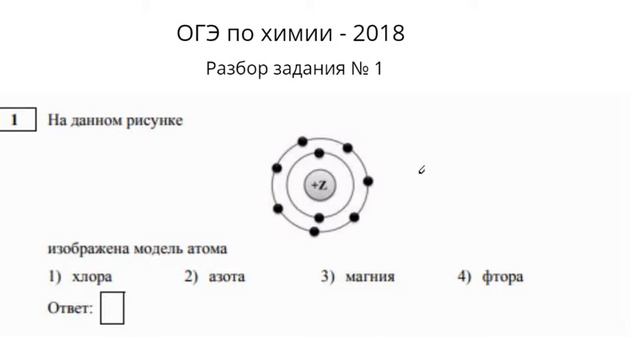 Химия. Подготовка к ОГЭ 2018. Задание №1. Наталия Федоровна. Profi-Teacher.ru