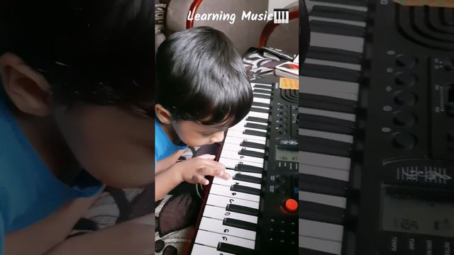 Meer learning music #casio #saregamapa #cutebaby #2yearsold #funnybabies