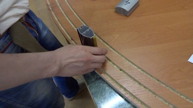 Определение длины и изгиба средников для  радиусных дверей-купе