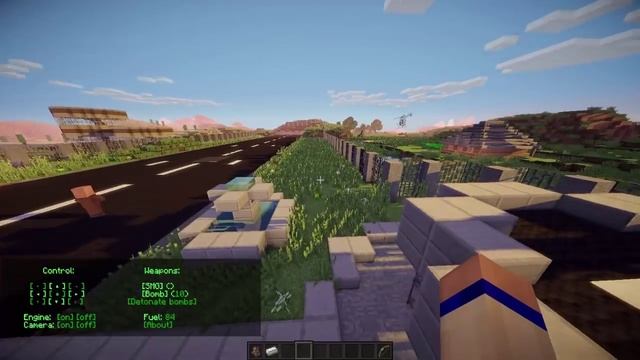 ВЕРТОЛЁТ НА ПУЛЬТЕ УПРАВЛЕНИЕ В MINECRAFT БЕЗ МОДОВ смотреть онлайн