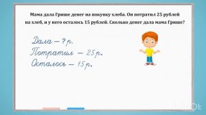 Задача на нахождение суммы денег