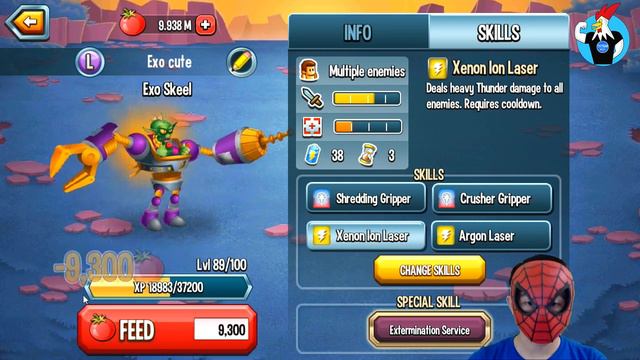 Monster Legends: Exo Skeel level 1 to 100 - Combat review смотреть онлайн