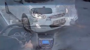 Автомобиль Hyundai Solaris VSK, 1.6 л, 123 л.с.  Обкатка по снегу.