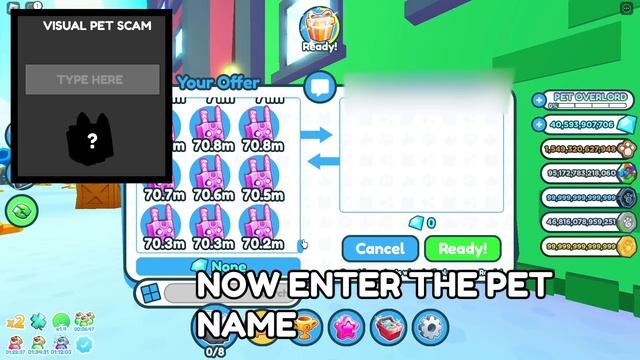 PSX VISUAL TRADE PET SCAM | FREE | 100% WORKING | ROBLOX смотреть онлайн