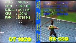 Дешевый комп для FORTNITE / GT-1030 VS RX-550