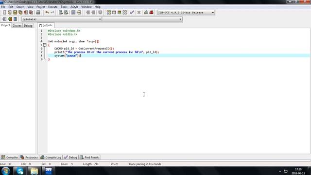 C/C++ (WINAPI) Windows API | Tutorial 1 - GetCurrentProcessId