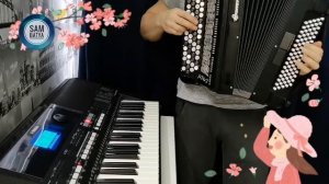 Руки вверх - "Ай-яй-яй девчонка" (кавер на баяне + синтезатор)