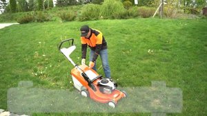 Обзор газонокосилки STIHL RM448TC (обзор штиль rm 448 tc)