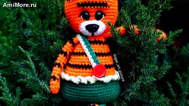 Амигуруми: схема Тигр-р-р Моти. Игрушки вязаные крючком - Free crochet patterns.