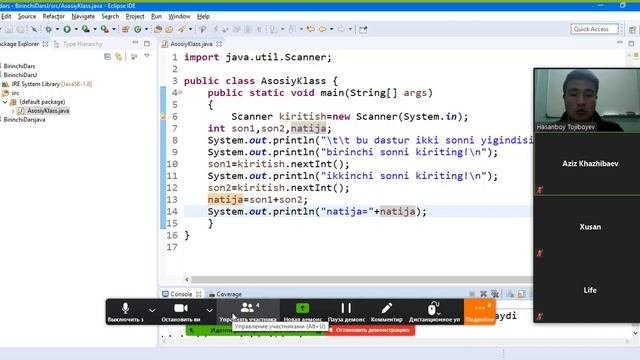 Onlayn Darslar  Java Va Android  1 Dars 2 Qism