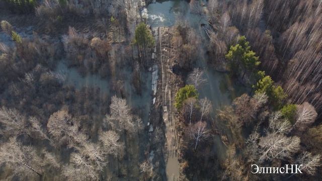 Наводнение 11.04.2022г.г.Калтан,Кемеровская область. Уровень воды упал.mp4