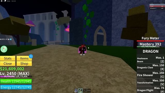 Leopard Fruit VS Dragon Fruit In ROBLOX Blox Fruits... смотреть онлайн