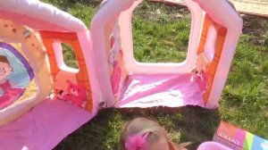 PlayHouse ДОМИК Принцесс и КУКЛЫ /ДОМИК БАССЕЙН для принцесс / Видео для детей Pretend Play