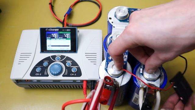 Тестирование суперконденсатора Maxwell 500F, 16В, зарядным устройством