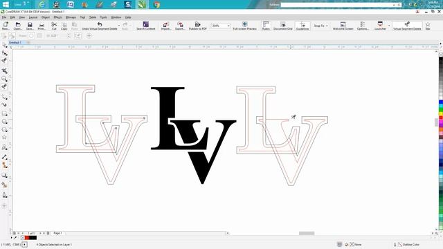Corel Draw Tips & Tricks Contour Tool for a text logo смотреть онлайн