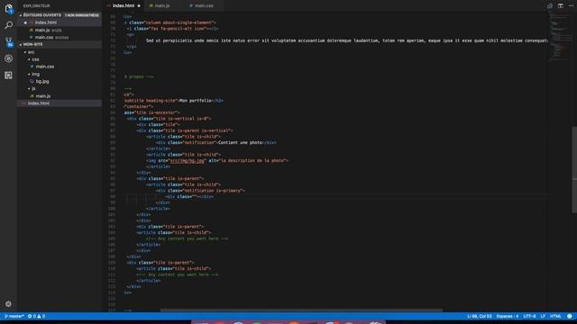 Créer un site de A à Z - Version 2 - HTML, CSS, BULMA смотреть онлайн