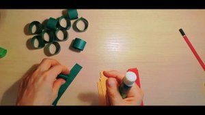 Осенняя поделка из бумаги и картона. Объёмное дерево. Легко!