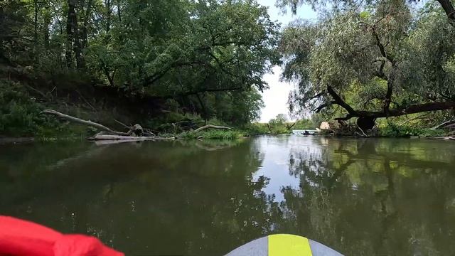 Сплав по завалам на сапборде по реке Сок смотреть онлайн