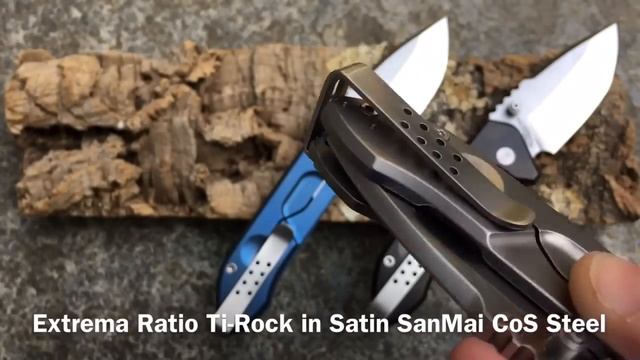 Extrema Ratio Ti-Rock Knife in satin SanMai Japanese CoS steel смотреть онлайн