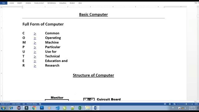 first day in computer course, Basic Computer Complete Course Details, First class in computer cours