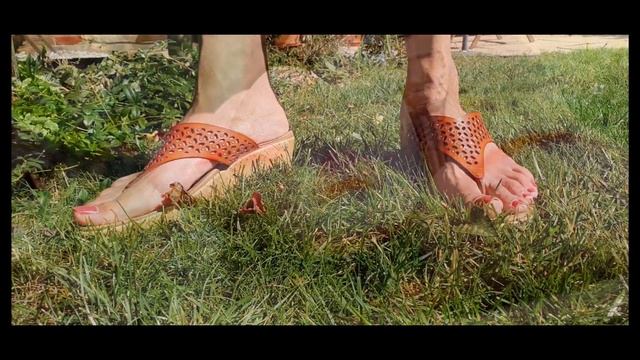 Garden Crush Walkover Crush Fruit Crush Accidental Crush Fetish Candid Crush Brown Sandals ASMR