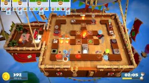 [Overcooked 2] Level 5-2 (3 Stars) ► Score: 802 / 340 ♦ Co-Op Mode (3 Players) ★ Gameplay ║#27║