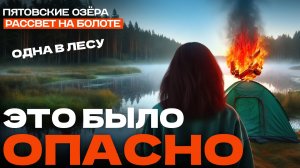 Поехала одна в лес на велосипеде 🚲, чтобы встретить рассвет на болоте. Эксперимент с кирпичом.