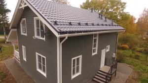 Каркасный дом. Отделка фасадной доской LP SmartSide. Смартсайдинг. Канадский сайдинг