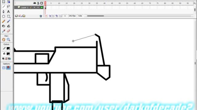 Macromedia Flash Tutorial: How to make a gun "mac-10" смотреть онлайн