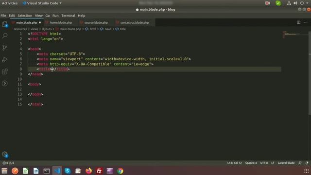 Laravel Blade Template Layout | How to implement menu in Laravel | Laravel 8 | Learning Points