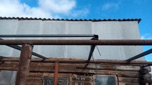 Закрытый навес для животных.Часть1
