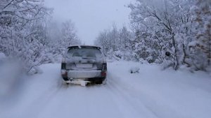 Snow ride Kia Sorento X2, Mitsubishi Outlander